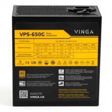 Блок живлення Vinga 650 W (VPS-650G) - Фото
