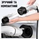 Перехідник адаптер з type2 (IEC62196-2 ) на type1 (J1772) для зарядки електроавто 32A 7kW із замком Перехідник адаптер з type2 (IEC62196-2 ) на type1 (J1772) для зарядки електроавто 32A 7kW із замком