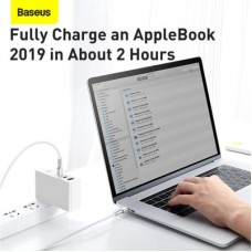 Дата кабель USB-C to USB-C 2.0 mCafule Metal PD 100W white Baseus (CATJK-D02) - Фото