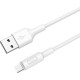 Дата кабель USB 2.0 AM to Micro 5P 1.0m 2 A PVC X25 white HOCO (6957531080138)