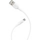 Дата кабель USB 2.0 AM to Micro 5P 1.0m 2 A PVC X25 white HOCO (6957531080138)
