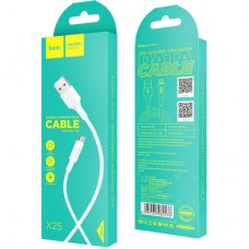 Дата кабель USB 2.0 AM to Micro 5P 1.0m 2 A PVC X25 white HOCO (6957531080138) - Фото
