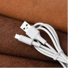 Дата кабель USB 2.0 AM to Micro 5P 1.0m 2 A PVC X25 white HOCO (6957531080138) - Фото
