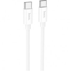 Дата кабель USB-C to USB-C 1.0m Magic silicone PD 60 W X87 white HOCO (6931474783264) - Фото