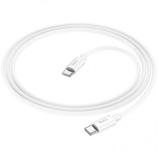 Дата кабель USB-C to USB-C 1.0m Magic silicone PD 60 W X87 white HOCO (6931474783264) - Фото