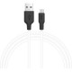 Дата кабель USB 2.0 AM to Micro 5P 1.0m 2A silicone X21 black+white HOCO (6957531071389)
