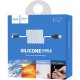 Дата кабель USB 2.0 AM to USB-C 1.0m 2 A silicone X21 black+white HOCO (6957531071402)