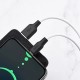 Дата кабель USB 2.0 AM to USB-C 1.0m 3 A silicone black+white HOCO (6931474711915)