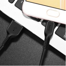 Дата кабель USB 2.0 AM to Micro 5P 2.0m 2 A PVC X20 black HOCO (6957531068884) - Фото