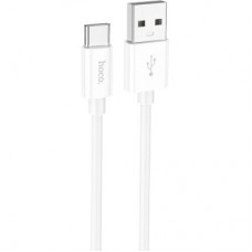 Дата кабель USB 2.0 AM to USB-C 1.0m Magic silicone X87 white HOCO (6931474783240) - Фото