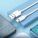 Дата кабель USB 2.0 AM to USB-C 1.0m Magic silicone X87 white HOCO (6931474783240)