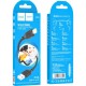 Дата кабель USB 2.0 AM to Lightning 1.0m silicone black HOCO (6931474788405)