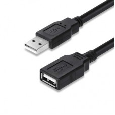 Дата кабель USB 2.0 AM/AF 1.8m black ColorWay (CW-CBUF076-BK) - Фото