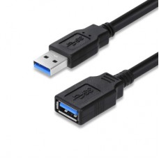Дата кабель USB 3.0 AM/AF 1.8m black ColorWay (CW-CBUF075-BK) - Фото