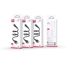 Дата кабель USB 2.0 AM to Lightning 1.0m black XO (NB230_L_Black) - Фото