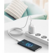 Дата кабель USB 2.0 AM to USB-C 1.0m braided white XO (NB235_C_White) - Фото