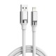 Дата кабель USB 2.0 AM to Lightning 1.0m 6A silicone white XO (NB251_L_White)