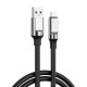 Дата кабель USB 2.0 AM to Micro 5P 1.0m 6A silicone black XO (NB251_M_Black)