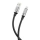 Дата кабель USB 2.0 AM to USB-C 1.0m 6A silicone black XO (NB251_C_Black)