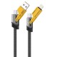 Дата кабель USB 2.0 AM to USB-C + USB 2.0 AM to Lightning 1.0m 60W black XO (NB283_4-in-1_Black) Дата кабель USB 2.0 AM to USB-C + USB 2.0 AM to Lightning 1.0m 60W black XO (NB283_4-in-1_Black)