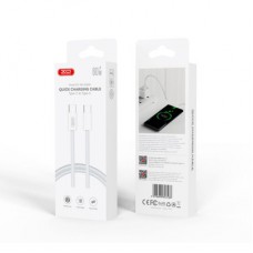 Дата кабель USB-C to USB-C 1.0m 60W white XO (NBQ260A_С_White) - Фото