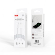 Дата кабель USB-C to USB-C 1.5m 60W white XO (NBQ260B_С_White) - Фото