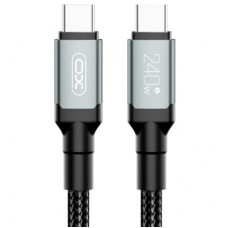 Дата кабель USB-C to USB-C 1.0m 240W black XO (NBQ264A_С_Black) - Фото