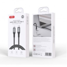 Дата кабель USB-C to USB-C 1.0m 240W black XO (NBQ264A_С_Black) - Фото