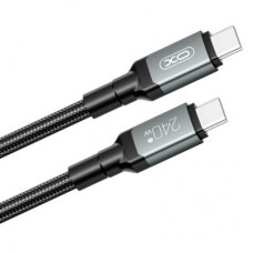 Дата кабель USB-C to USB-C 2.0m 240W black XO (NBQ264B_С_Black) - Фото