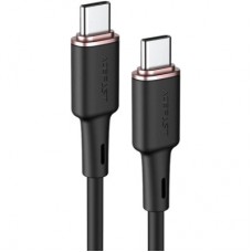 Дата кабель USB-C to USB-C 1.2m 3A 60 W silicone C2-03 black Acefast (6974316280729) - Фото
