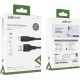 Дата кабель USB 2.0 AM to Micro 5P 1.2m 2.4A TPE C3-09 black Acefast (6974316280880)