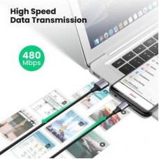 Дата кабель USB 2.0 AM to Micro 5P 2.0m US290 Aluminum Braid Black Ugreen (60148) - Фото