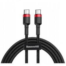 Дата кабель USB-C to USB-C 1.0m USB 3.1 3A red Baseus (CATKLF-G91)