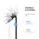 Дата кабель USB-C to USB-C 2.0m US261 18W Round Cable Nickel Plating Aluminum Shell Black Ugreen (50152)