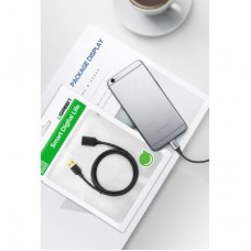 Дата кабель USB 3.0 AM/AF 2.0m US129 Black Ugreen (10373) - Фото