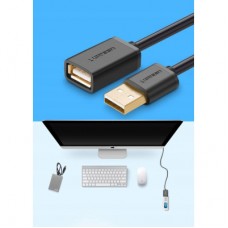 Дата кабель USB 2.0 AM/AF 2.0m US103 Black Ugreen (10316) - Фото