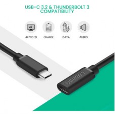 Дата кабель USB-C to USB-C 1.0m USB 3.1Gen2 100W US353 Black Ugreen (10387) - Фото