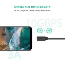 Дата кабель USB-C to USB-C 1.0m USB 3.1Gen2 100W US353 Black Ugreen (10387) - Фото