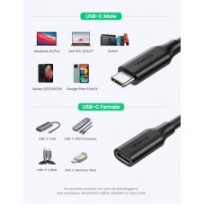 Дата кабель USB-C to USB-C 1.0m USB 3.1Gen2 100W US353 Black Ugreen (10387) - Фото