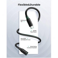 Дата кабель USB-C to USB-C 1.0m USB 3.1Gen2 100W US353 Black Ugreen (10387) - Фото