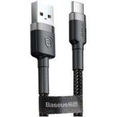 Дата кабель USB 2.0 AM to Micro 5P 3.0m 2A Gray-Black Baseus (CAMKLF-HG1) - Фото