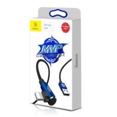 Дата кабель USB 2.0 AM to Lightning 1.0m 2A MVP Elbow Blue Baseus (CALMVP-03) - Фото