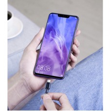 Дата кабель USB 2.0 AM to USB-C 0.5m 3.0A (18W) Nickel Plating US287 Black Ugreen (60115) - Фото