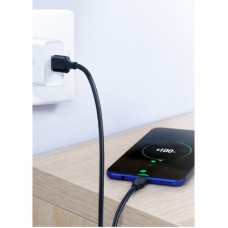 Дата кабель USB 2.0 AM to USB-C 0.5m 3.0A (18W) Nickel Plating US287 Black Ugreen (60115) - Фото