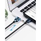 Дата кабель USB 2.0 AM to USB-C 0.5m 3.0A (18W) Nickel Plating US287 Black Ugreen (60115)
