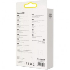 Дата кабель USB 2.0 AM to Lightning 2.0m 2.4A black Baseus (CAJY000101) - Фото