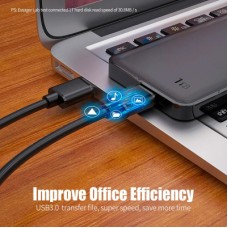 Дата кабель USB 3.0 AM/AM 2.0m 5Gbps black Essager (EXCAA-YTD01) - Фото