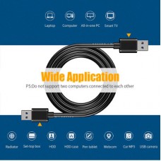 Дата кабель USB 3.0 AM/AM 2.0m 5Gbps black Essager (EXCAA-YTD01) - Фото