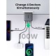 Зарядний пристрій Ugreen 4xUSB 100 W GAN (USB-A+3*USB-C) Tech Fast Charger CD226 Grey (90575)