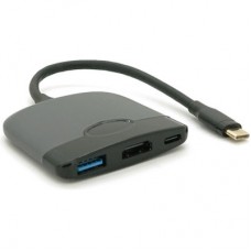 Концентратор Voltronic USB-C 3-in-1 USB 3.0 + USB-C + HDMI 0.23m black (YT-HTC3in1) - Фото